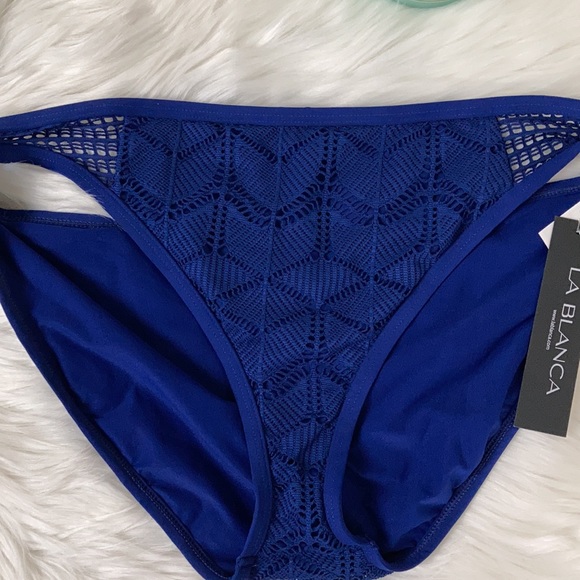 Women's Swim Bottom La Blanca Standard Island Goddess Side Loop Hipster Bikini Bottom Swimsuit Bottom - View #12
